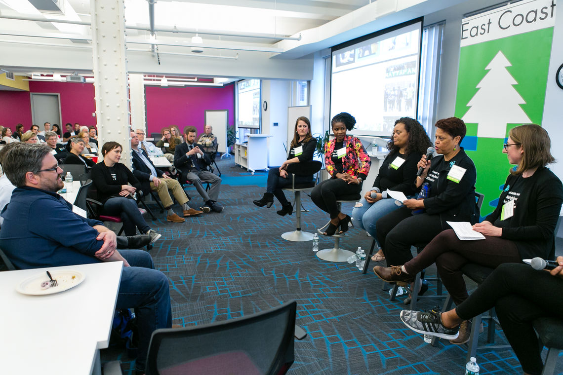 A panel of six women, leaders from a range of nonprofits and advocacy organizations, opened our 2018 New England Summit with their talk, "Innovation and Collaboration: The Road Towards Bike Equity in Boston."