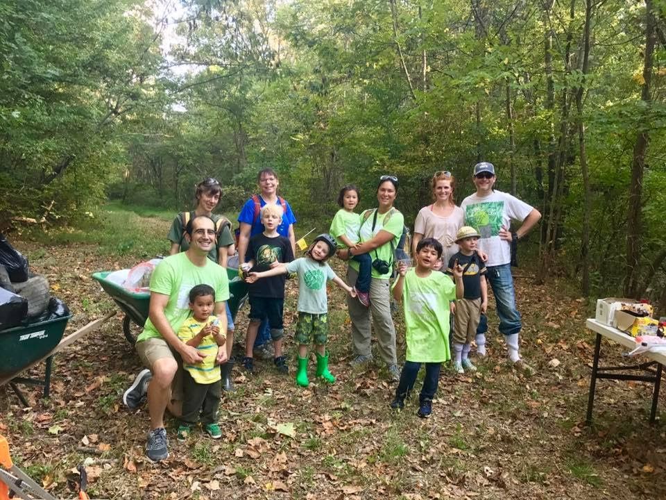 2017: Dennis and his family joined a few other families for a cleanup of Ellerbe Creek on the Greenway in Durham, NC, as part of the River Relay.